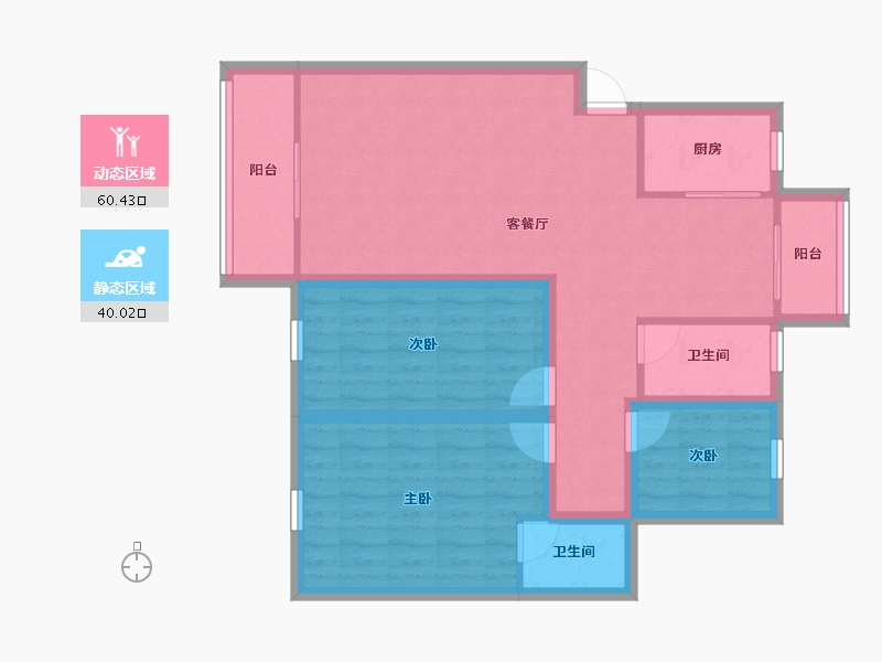 广东省-深圳市-桦润馨居-89.69-户型库-动静分区