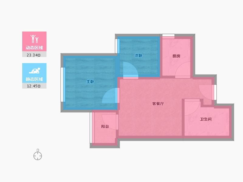 广东省-深圳市-佳华领域广场一期-30.66-户型库-动静分区