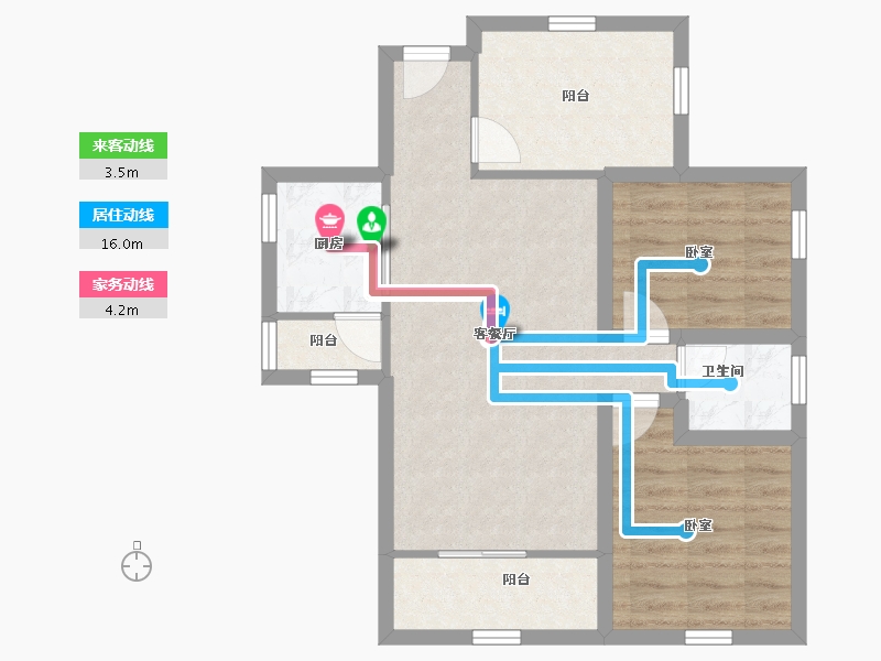 广东省-深圳市-宏发君域-65.16-户型库-动静线