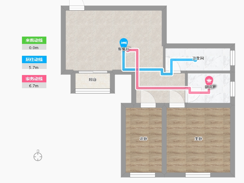 广东省-深圳市-创世纪滨海花园-48.05-户型库-动静线