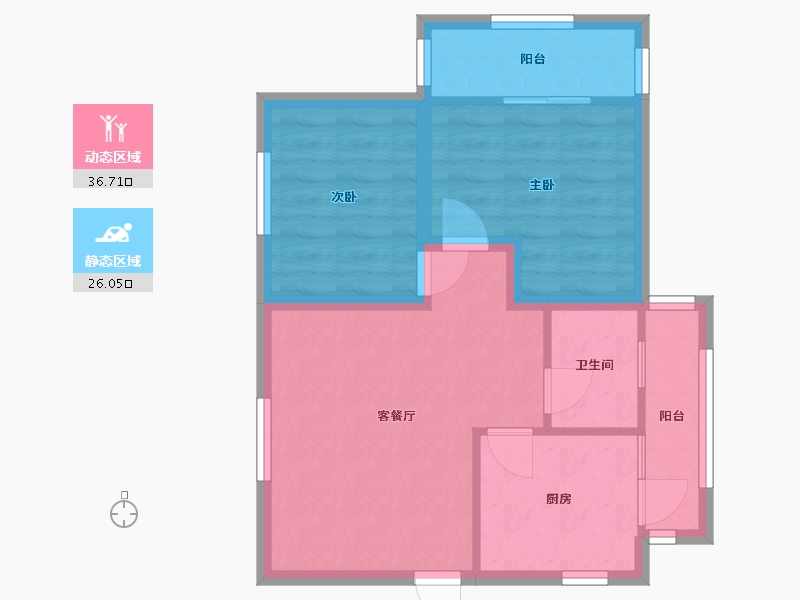 广东省-深圳市-海晖大厦-55.49-户型库-动静分区