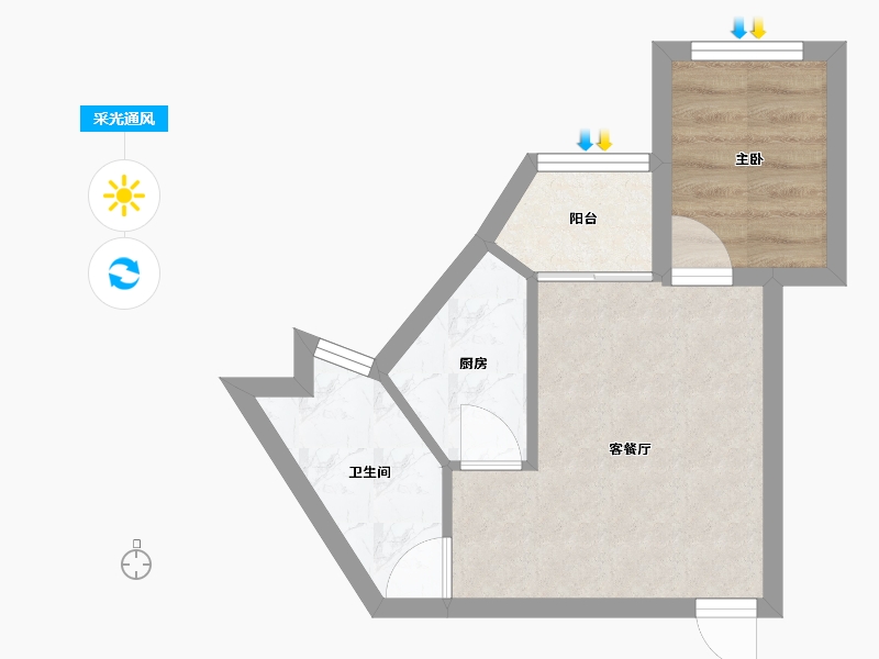 广东省-深圳市-汇宾广场-30.06-户型库-采光通风