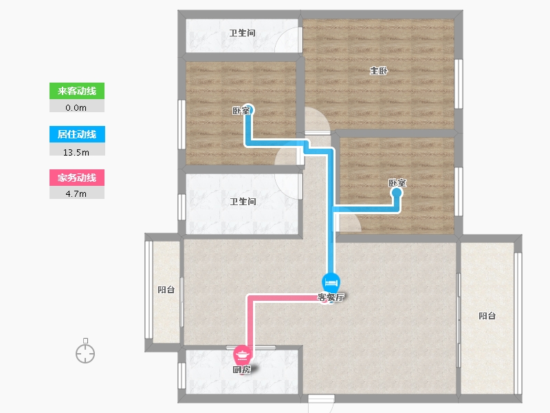 广东省-深圳市-万科金色领域-98.73-户型库-动静线