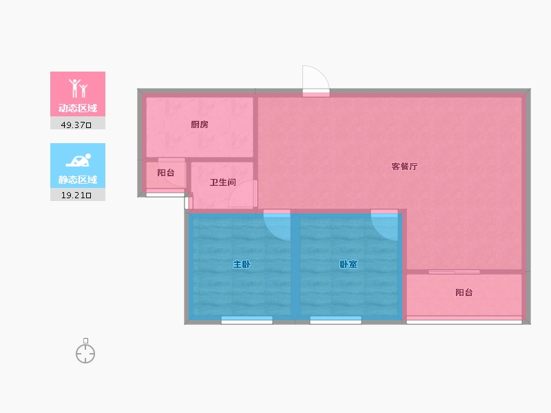 广东省-深圳市-官龙名苑-61.23-户型库-动静分区