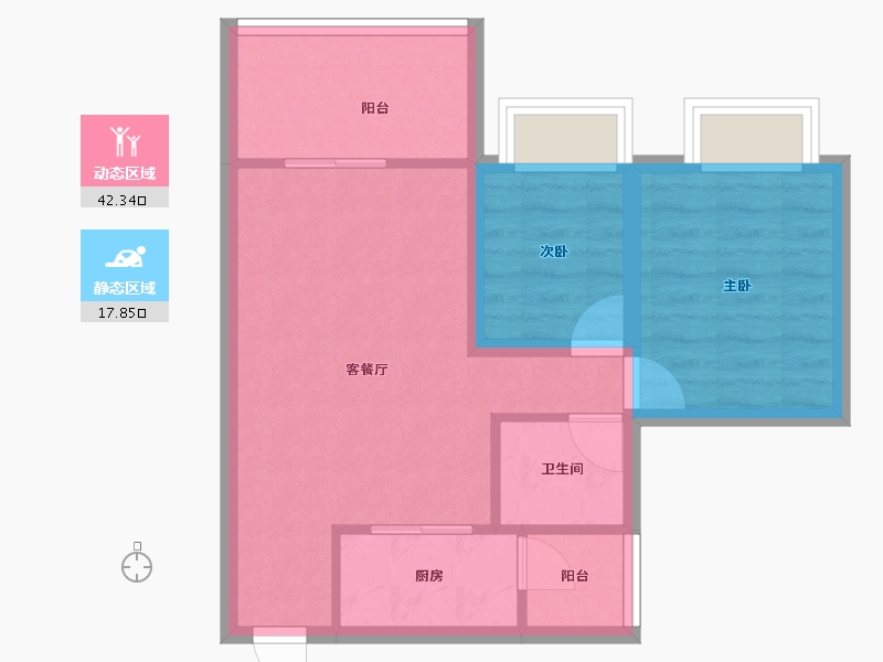 广东省-深圳市-荔雅居-53.40-户型库-动静分区