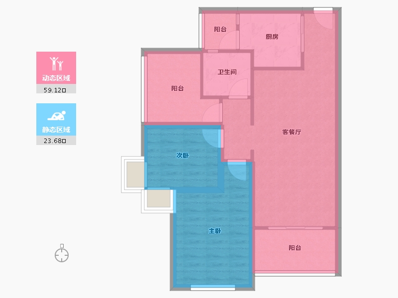 广东省-深圳市-集信名城-73.92-户型库-动静分区