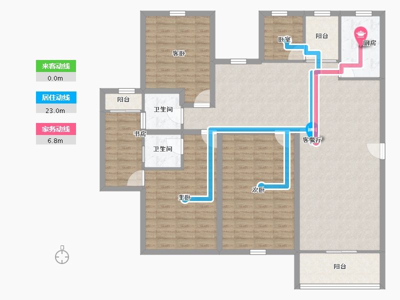 广东省-深圳市-英伦名苑(二期)-134.16-户型库-动静线