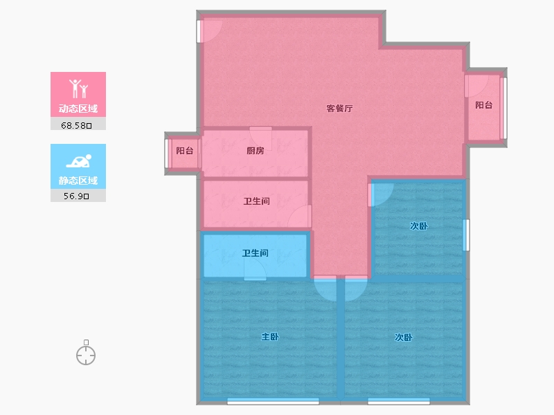 广东省-深圳市-星海名城(三期)-113.64-户型库-动静分区