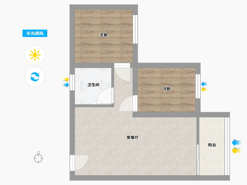 广东省-深圳市-家和花园-40.83-户型库-采光通风