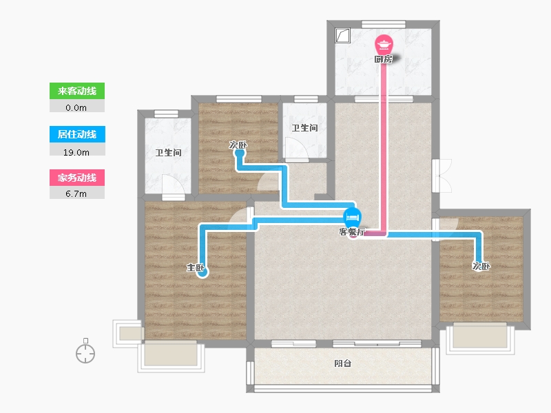 山西省-太原市-海唐金洲-108.80-户型库-动静线