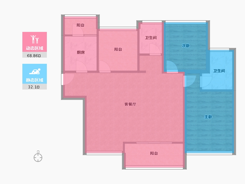 广东省-深圳市-宏发君域-91.09-户型库-动静分区