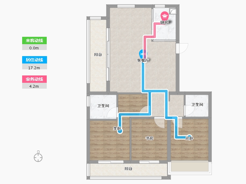 浙江省-嘉兴市-世和万大地云之湾-92.00-户型库-动静线