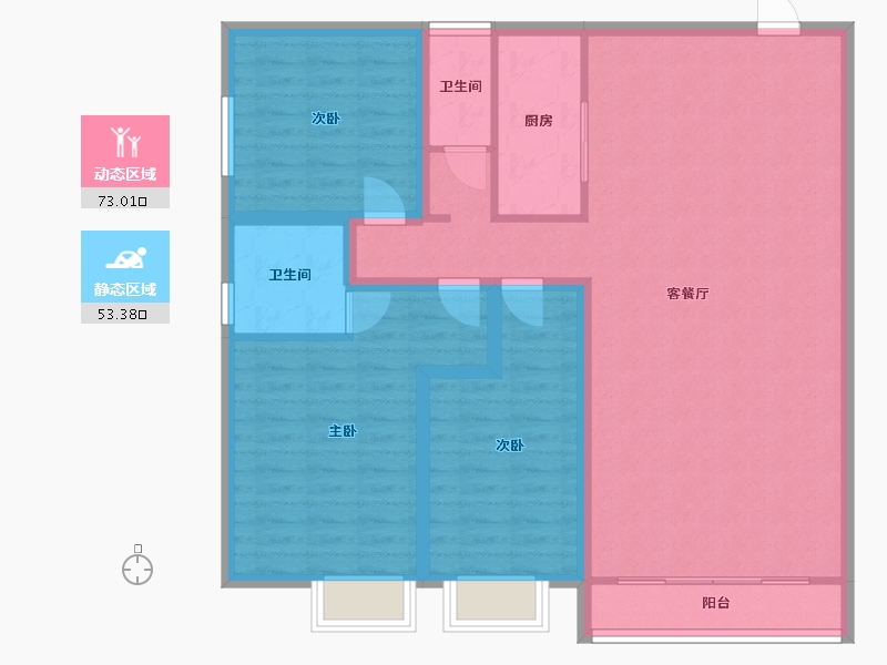 广东省-深圳市-凤城花园-114.42-户型库-动静分区