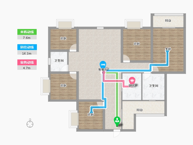 广东省-深圳市-南光城市花园-137.93-户型库-动静线