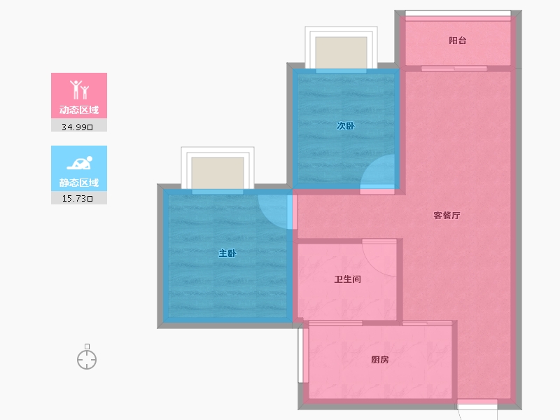 广东省-深圳市-友邻公寓-44.50-户型库-动静分区