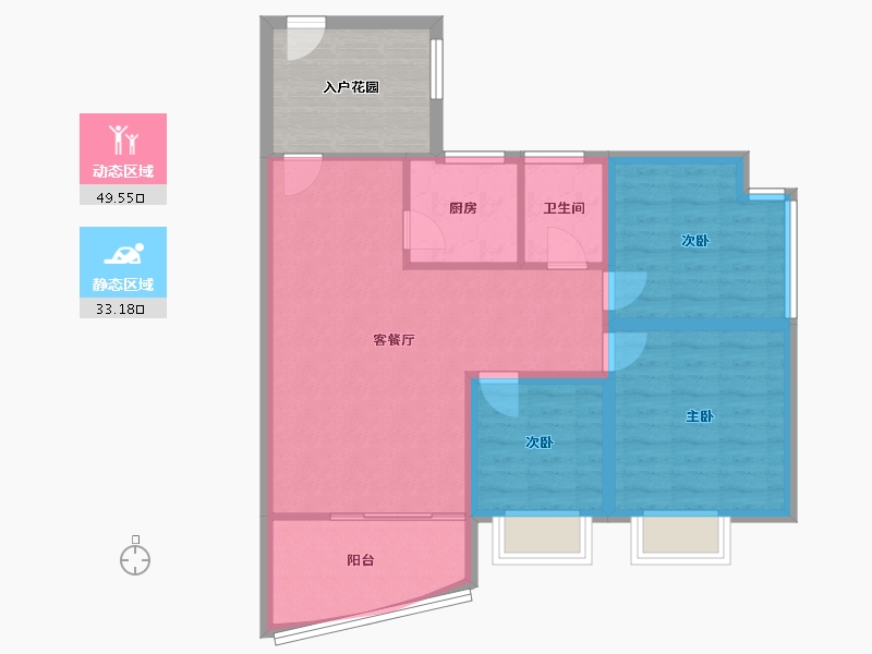 广东省-深圳市-名居绿海名居-82.61-户型库-动静分区