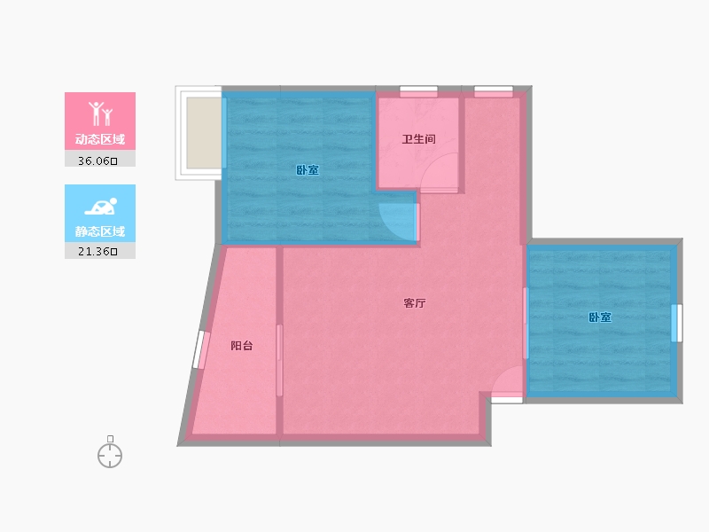 广东省-深圳市-中润大厦-51.95-户型库-动静分区