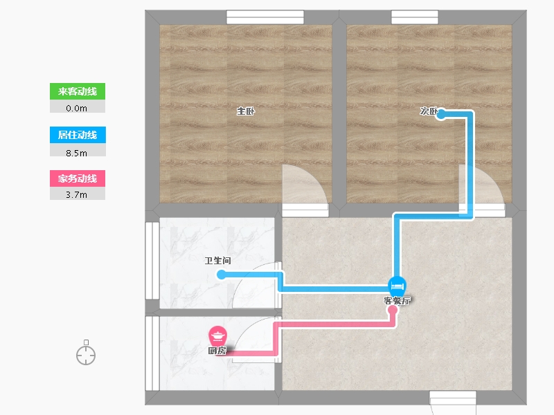 广东省-深圳市-马家龙方卉园-35.88-户型库-动静线