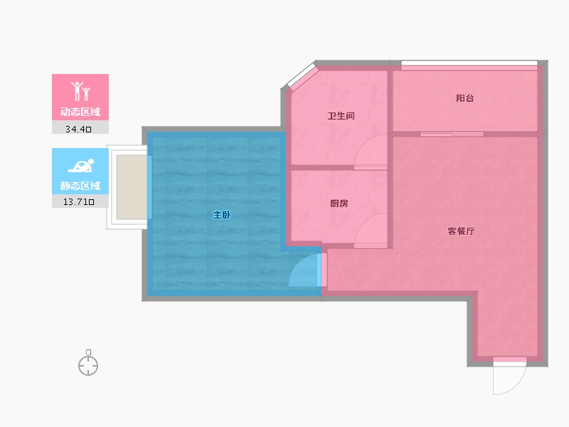 广东省-深圳市-中润大厦-42.62-户型库-动静分区