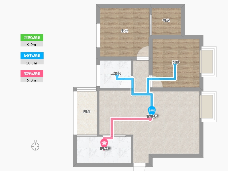 广东省-深圳市-时代骄子大厦-64.30-户型库-动静线