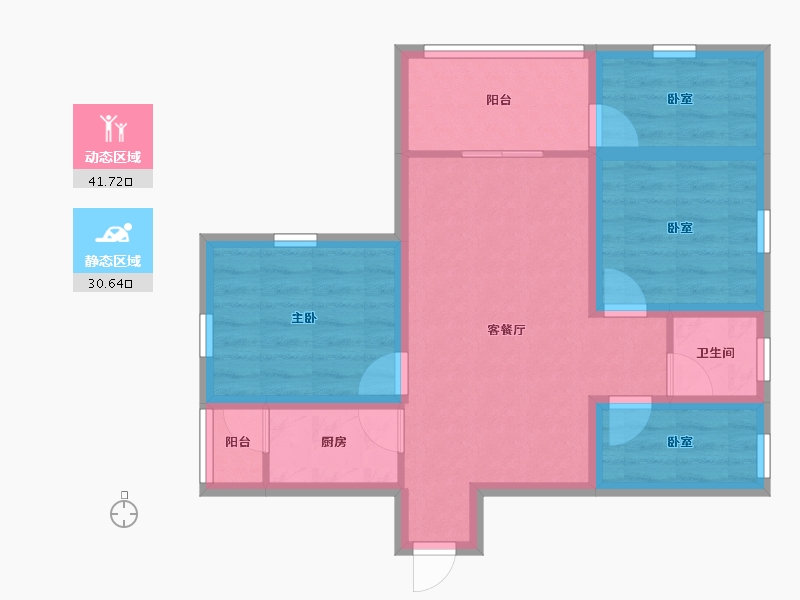 广东省-深圳市-南海大厦-63.16-户型库-动静分区