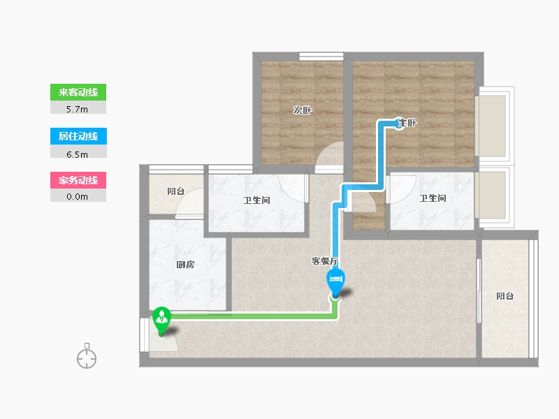 广东省-深圳市-华润城润府一期-64.79-户型库-动静线