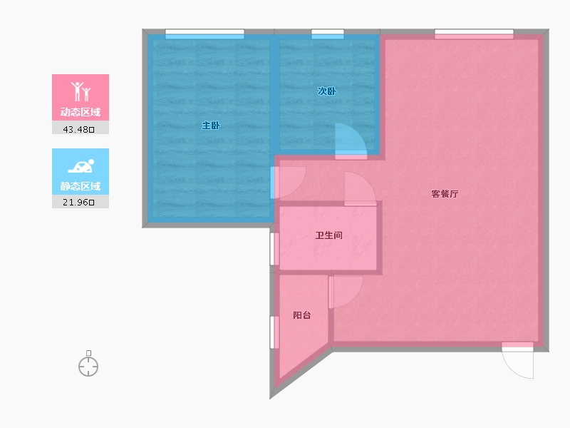 广东省-深圳市-百富大厦-58.65-户型库-动静分区