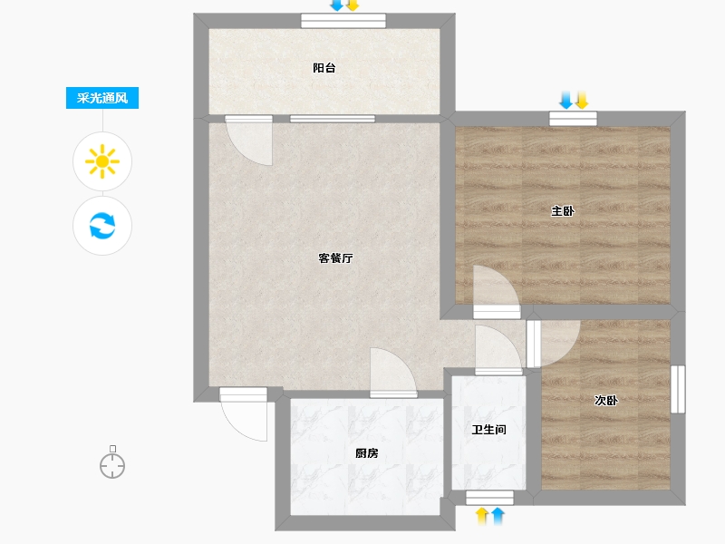 广东省-深圳市-建兴楼-49.43-户型库-采光通风