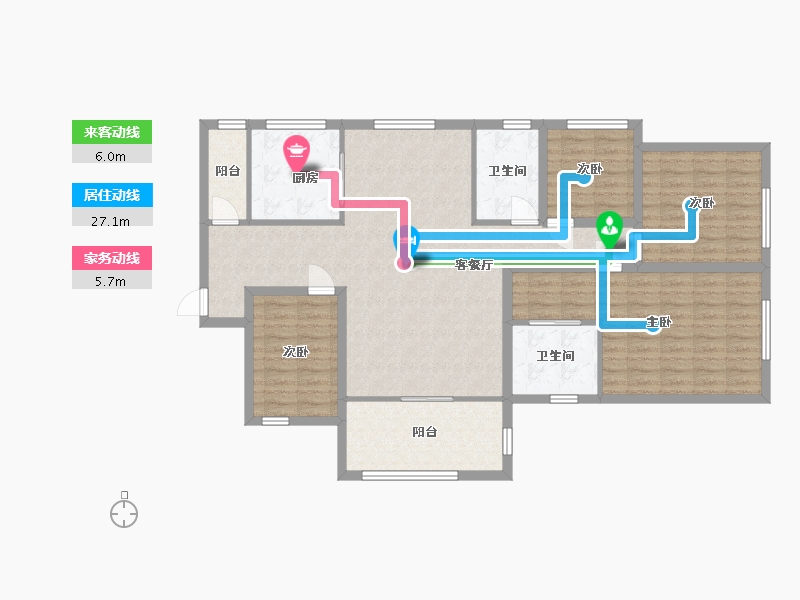 广东省-深圳市-华联城市全景花园-122.78-户型库-动静线