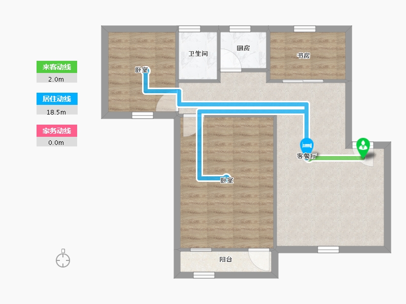 广东省-深圳市-荔枝苑-63.78-户型库-动静线