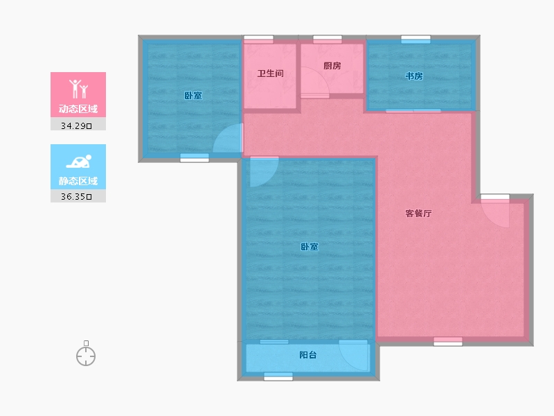 广东省-深圳市-荔枝苑-63.78-户型库-动静分区