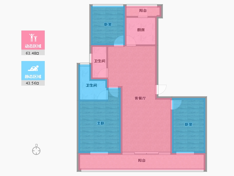 广东省-深圳市-碧榕湾-94.95-户型库-动静分区