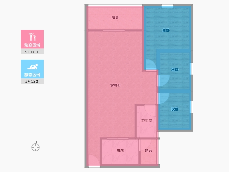 广东省-深圳市-合正汇一城-66.90-户型库-动静分区