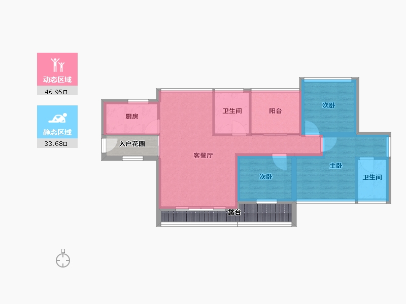 广东省-深圳市-凤凰花苑-80.92-户型库-动静分区