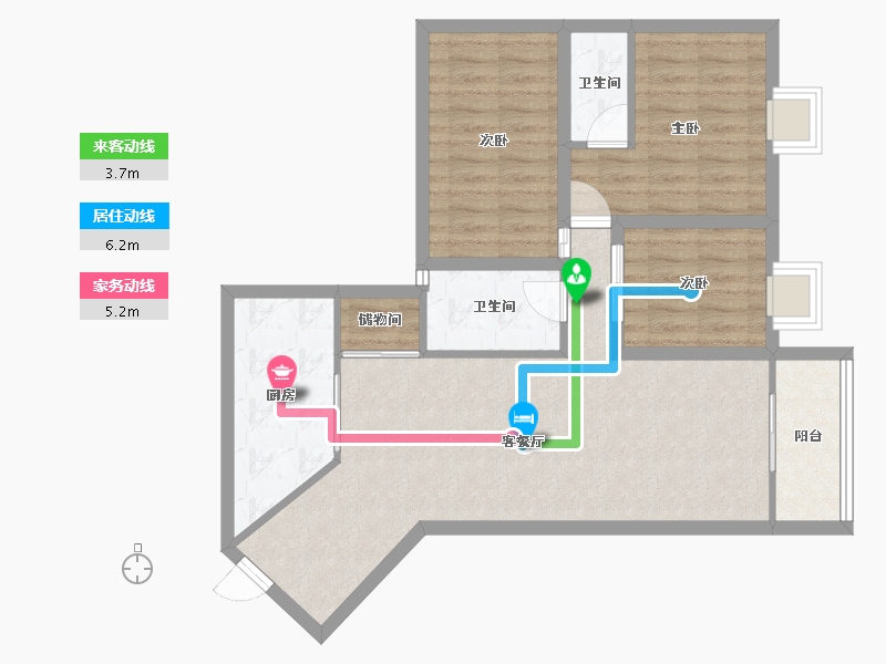 广东省-深圳市-星海名城(三期)-82.39-户型库-动静线