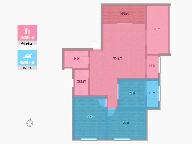 广东省-深圳市-四达大厦-91.22-户型库-动静分区