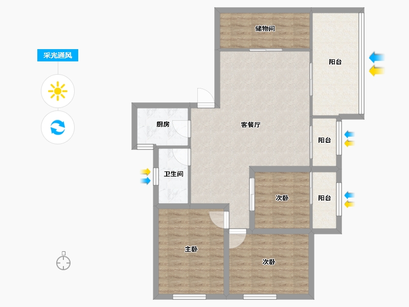 广东省-深圳市-四达大厦-91.22-户型库-采光通风