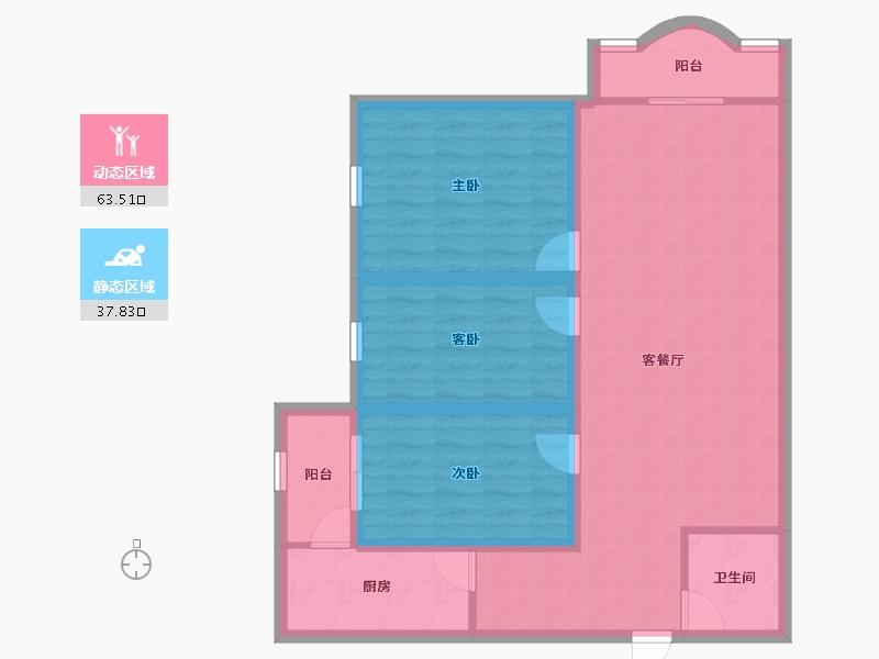 广东省-深圳市-南景苑大厦-91.02-户型库-动静分区