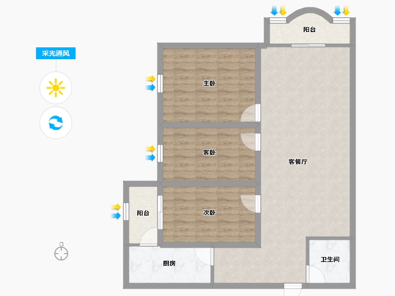 广东省-深圳市-南景苑大厦-91.02-户型库-采光通风