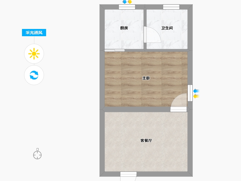 广东省-深圳市-永安公寓-30.27-户型库-采光通风