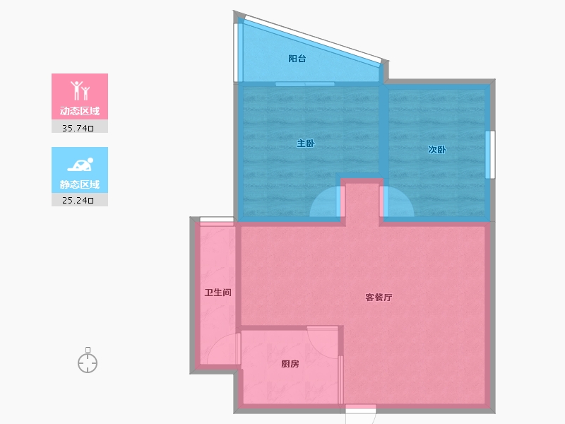 广东省-深圳市-海晖大厦-54.04-户型库-动静分区