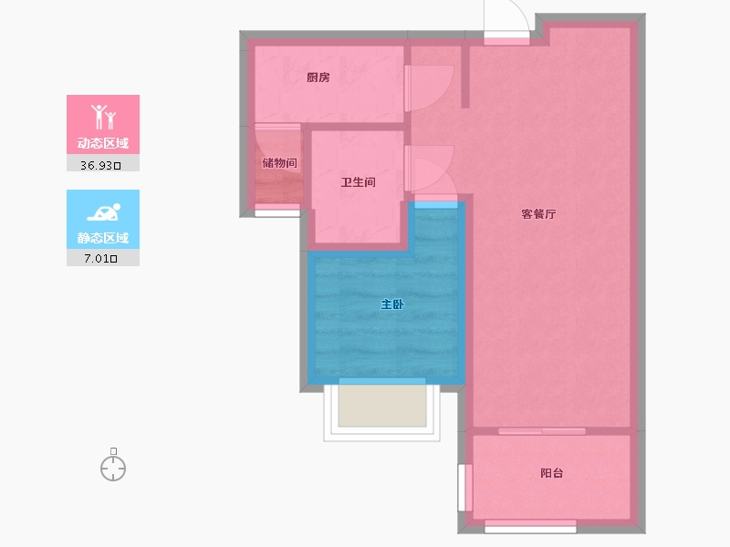 广东省-深圳市-鼎太风华(七期)-38.43-户型库-动静分区