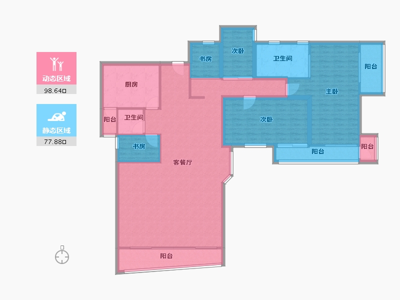 广东省-深圳市-万象新园-160.96-户型库-动静分区