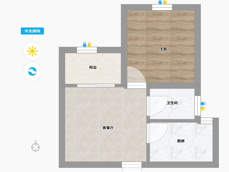 广东省-深圳市-百富大厦-26.68-户型库-采光通风