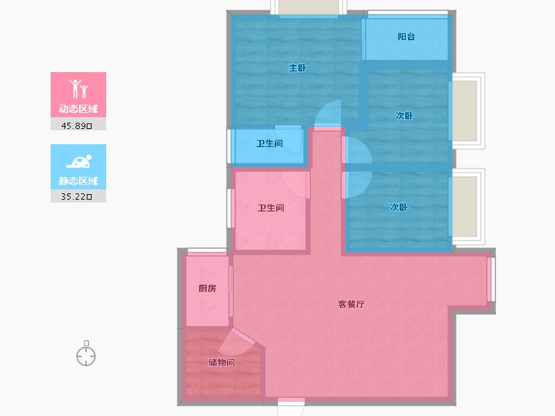 广东省-深圳市-海典居-71.60-户型库-动静分区