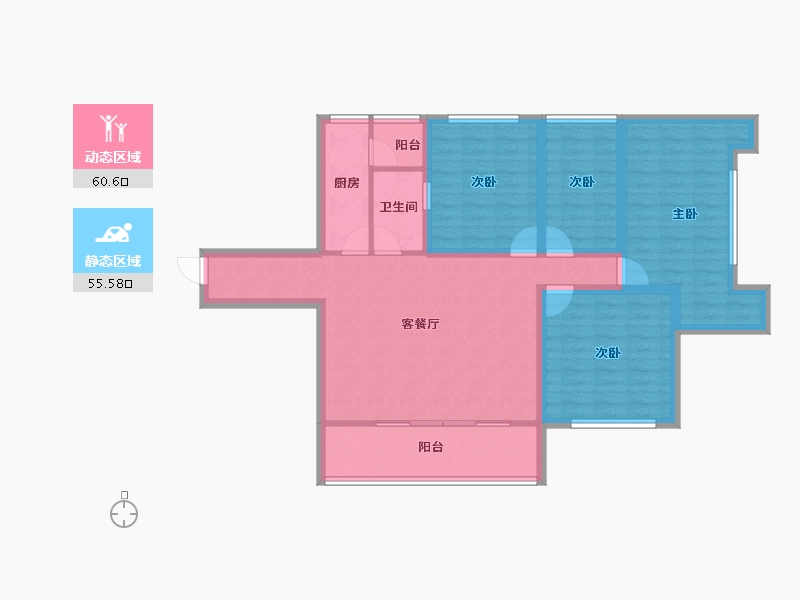 广东省-深圳市-文峰华庭-103.52-户型库-动静分区