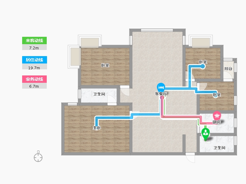 广东省-深圳市-俊景豪园-126.41-户型库-动静线