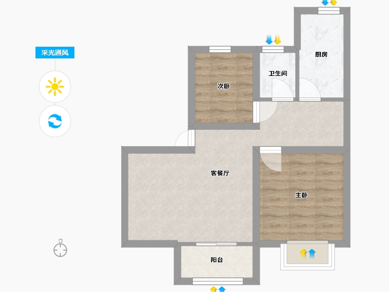 广东省-深圳市-前海花园-48.11-户型库-采光通风