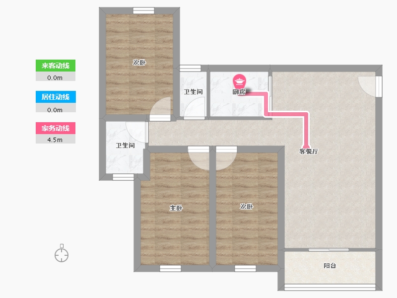 广东省-深圳市-中海怡美山庄-71.30-户型库-动静线