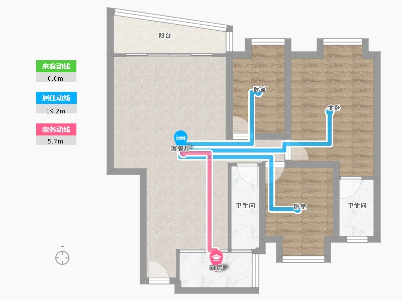 广东省-深圳市-中南花园-77.24-户型库-动静线